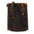 Original German WWII U.S. Captured M35 Black Leather Dispatch Map Case with Inscription & Copy of Capture Paper - Captured at Besserham France in November 1944 Original Items