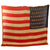 Original U.S. Spanish American War Large 45 Star (1896-1908) Multi-Piece Wool National Flag with Fringe in Army National Colors Style - 70 x 78”