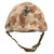 Original U.S. WWII Korean War USMC Front Seam Swivel Bale M1 Helmet with Westinghouse Liner and 1st Pattern USMC Camouflage “Frogskin” Cover
