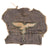 Original German WWII Luftwaffe Rare Blue-Gray “Blaumeliert” Service Shirt Cut-Off with Matching Breast Eagle Original Items