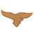 Original German WWII Luftwaffe Tropical EM/NCO Breast Eagle on Tan Cloth - Uniform Removed Original Items