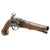 Original 18th Century Spanish Ripoll Miquelet Flintlock 15 Bore Officer Belt Pistol with Grotesque Mask Mounts, Lock by Pere Torrento, Barrel Attributed to Eudald Molas Original Items