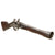 Original Early 19th Century Ottoman Style Flintlock Blunderbuss Pistol with Full Stock and Engraved Iron Mounts, Circa 1820 Original Items