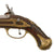 Original Late 18th Century Italian Snaphaunce Pistol with Engraved Brass Mounts and Grotesque Mask Decorations, Circa 1780 Original Items