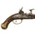 Original Late 18th Century Italian Snaphaunce Pistol with Engraved Brass Mounts and Grotesque Mask Decorations, Circa 1780 Original Items