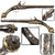 Original Late 18th Century Ottoman Balkan Kubur Flintlock Horse Pistol with Carved and Silver Inlaid Stock, Circa 1790