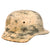 Original German WWII Heer Army Single Decal M35 Winter Camouflage Steel Helmet with 1940 Dated 57cm Liner, Stamped ET64, Lot No. 3318 Original Items