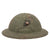 Original U.S. WWI USMC M1917 Doughboy Helmet Shell with Heavy Green Textured Finish & P1917 Eagle, Globe, Anchor Device with Punched Shell Application