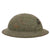 Original U.S. WWI USMC M1917 Doughboy Helmet Shell with Heavy Green Textured Finish & P1917 Eagle, Globe, Anchor Device with Punched Shell Application