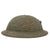 Original U.S. WWI USMC M1917 Doughboy Helmet Shell with Heavy Green Textured Finish & P1917 Eagle, Globe, Anchor Device with Punched Shell Application