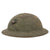 Original U.S. WWI USMC M1917 Doughboy Helmet Shell with Heavy Green Textured Finish & P1917 Eagle, Globe, Anchor Device with Punched Shell Application