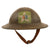 Original U.S. WWI British Made Mark I Doughboy Helmet with Museum Quality Post War Painted Insignia - Supply Company, 5th Marines, 2nd Division