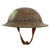 Original U.S. WWI British Made Mark I Doughboy Helmet with Museum Quality Post War Painted Insignia - Supply Company, 5th Marines, 2nd Division