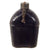 Original U.S. WWII Rare M1942 Black Porcelain Enamel Canteen in 3rd Pattern USMC Carrier - Dated 1942 - No Belt Hook