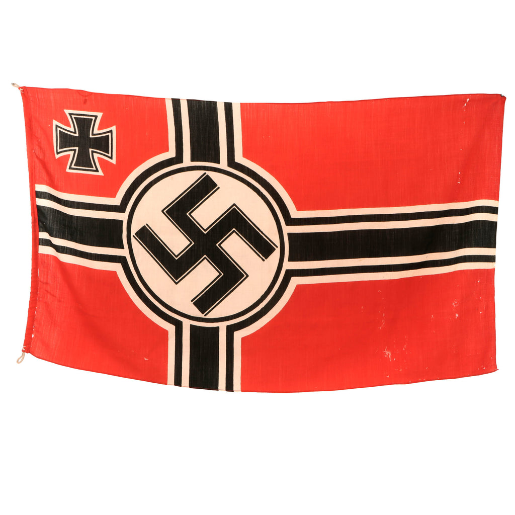 Original German WWII 100cm x 170cm National Battle Flag - Reichskriegsflagge Original Items