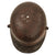 Original German WWI M16 Stahlhelm Helmet Shell with Panel Camouflage Paint - Marked NJ62 - Rare Maker