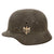 Original German WWII Heer Army M40 Single Decal Steel Helmet with 1943 Dated 53cm Relic Liner - Size 62 Shell Original Items