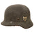 Original German WWII Heer Army M40 Single Decal Steel Helmet with 1943 Dated 53cm Relic Liner - Size 62 Shell Original Items