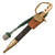 Original German WWII Hirschfänger Bone Handle Forestry Dress Dagger by Carl Eickhorn with Triple-Etched Blade, Scabbard, and Troddel Knot Original Items