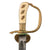 Original German WWII Hirschfänger Bone Handle Forestry Dress Dagger by Carl Eickhorn with Triple-Etched Blade, Scabbard, and Troddel Knot Original Items