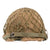 Original French Indochina M1951 Helmet with Liner, Burlap Cover, and Net Original Items