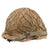Original French Indochina M1951 Helmet with Liner, Burlap Cover, and Net Original Items
