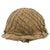 Original French Indochina M1951 Helmet with Liner, Burlap Cover, and Net Original Items