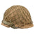 Original French Indochina M1951 Helmet with Liner, Burlap Cover, and Net Original Items