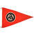 Original German WWII SA Vehicle Staff Car Pennant Flag with RZM A4 / 722 Tag - 8 1/8" x 12 3/4" Original Items