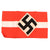 Original German WWII HJ Member Armband with Embroidered Insignia & RZM Tag - RZM A4/468