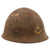 Original WWII Japanese Special Naval Landing Forces (SNLF) Helmet Shell with Hand-Painted Anchor - Missing Badge Original Items