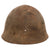 Original WWII Japanese Special Naval Landing Forces (SNLF) Helmet Shell with Hand-Painted Anchor - Missing Badge Original Items