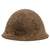 Original WWII Japanese Special Naval Landing Forces (SNLF) Helmet Shell with Hand-Painted Anchor - Missing Badge Original Items