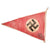 Original German WWII NSDAP National Socialist Small 9 1/8" x 10 3/4" Flag and Set of Three 7 1/2" x 11 1/4" Pennants Original Items