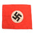 Original German WWII NSDAP National Socialist Small 9 1/8" x 10 3/4" Flag and Set of Three 7 1/2" x 11 1/4" Pennants Original Items