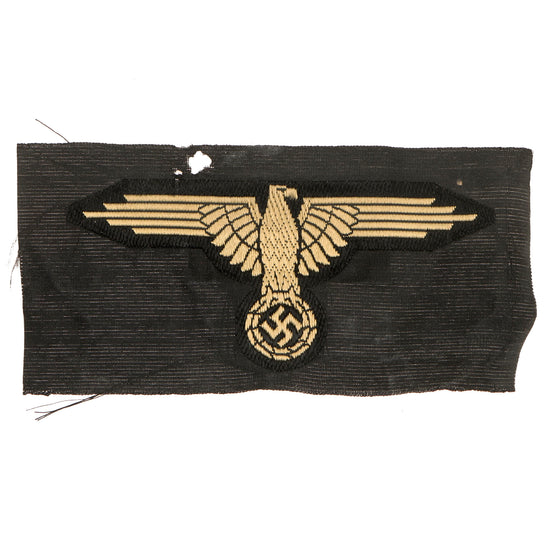 Original German WWII SS BeVo Embroidered Tropical Sleeve Insignia with Paper RZM Tag Original Items