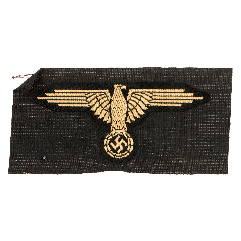 Original German WWII SS BeVo Embroidered Tropical Sleeve Insignia with Paper RZM Tag - Unissued Original Items