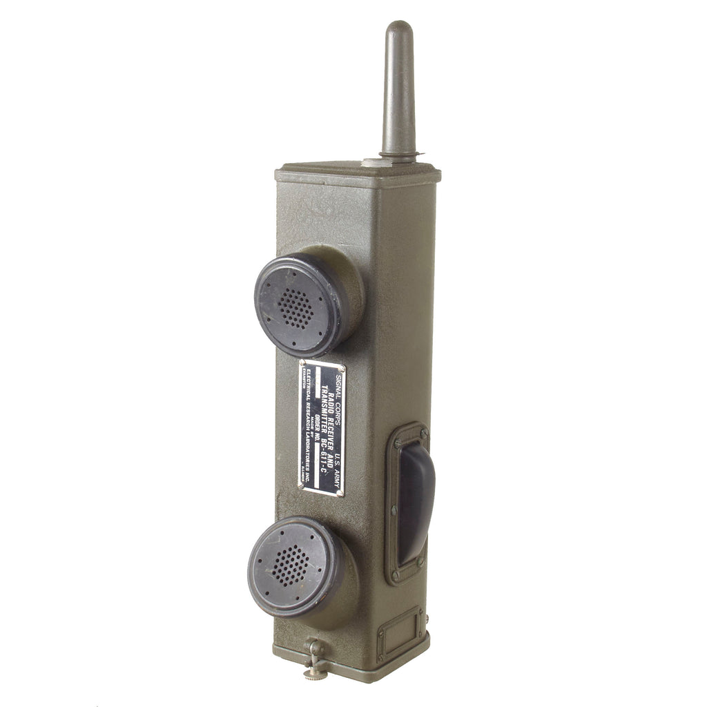 Original U.S. WWII Handie Talkie SCR-536 Radio Transceiver BC-611-C - Dated 1944 Original Items