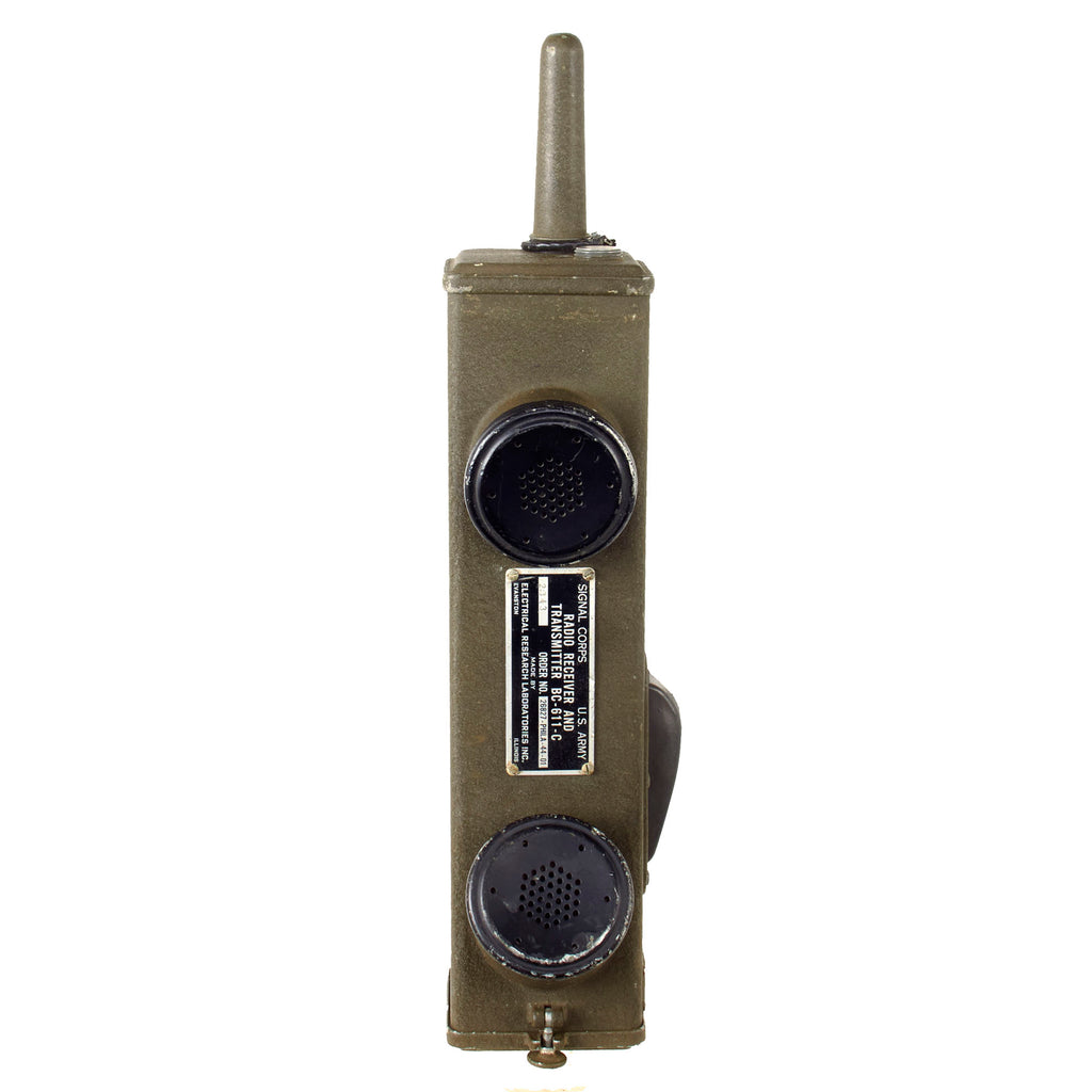 Original U.S. WWII Handie Talkie SCR-536 Radio Transceiver BC-611-C - Dated 1944 Original Items