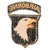 Original U.S. WWII Type 3 101st Airborne Division Red Tongue Patch with Rocker Original Items