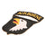 Original U.S. WWII Type 3 101st Airborne Division Red Tongue Patch with Rocker Original Items