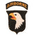 Original U.S. WWII 101st Airborne Division Type 4 Patch with Rocker Original Items
