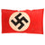 Original German WWII USGI Captured & Signed NSDAP Double Sided Political Flag - 31" x 52" Original Items