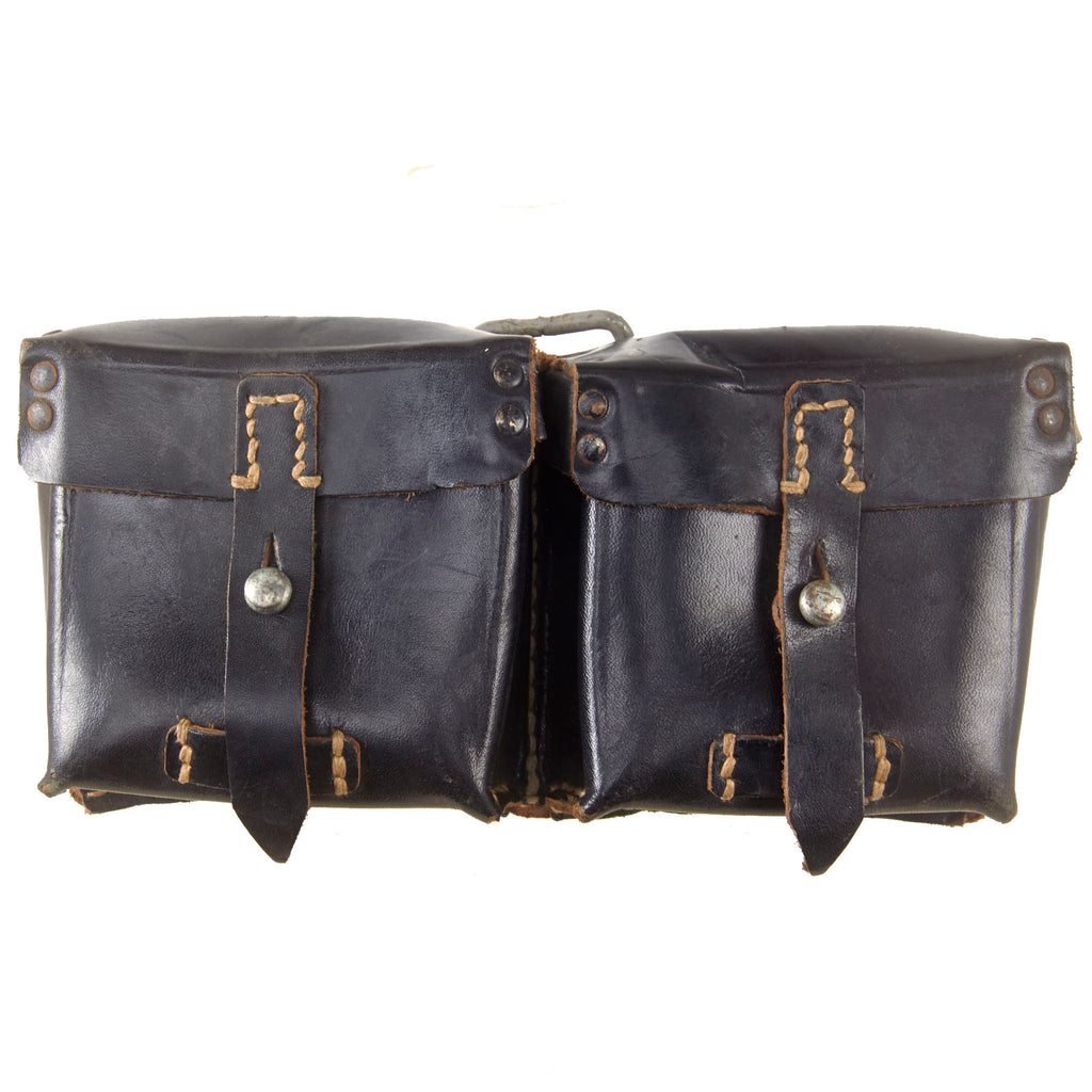 Original German WWII G43 K43 Leather Ammunition Pouch- Marked with Waffenamt Original Items