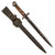 Original Dutch Geweer M. 95 T-Back Bayonet Shortened to German WWII Seitengewehr 102 (h) with Scabbard Original Items