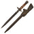 Original Dutch Geweer M. 95 T-Back Bayonet Shortened to German WWII Seitengewehr 102 (h) with Scabbard Original Items