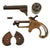 Original U.S. Civil War Era National Arms Co. Moore's Patent Teat Fire .32 Cal Brass Frame Revolver with Excellent Bore - Serial 28685 Original Items