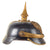 Original Imperial German WWI Prussian Infantry Officer Ersatz Model 1897 Vulcan Fibre Pickelhaube Spiked Helmet by Depaheg Patent Original Items