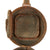 Original German WWII Named Wehrmacht “Long Model” M38 Gas Mask Canister With Afrika Korps Period Applied Desert Camouflage Paint - Ogefr. Böntgen Original Items