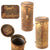 Original German WWII Named Wehrmacht “Long Model” M38 Gas Mask Canister With Afrika Korps Period Applied Desert Camouflage Paint - Ogefr. Böntgen Original Items
